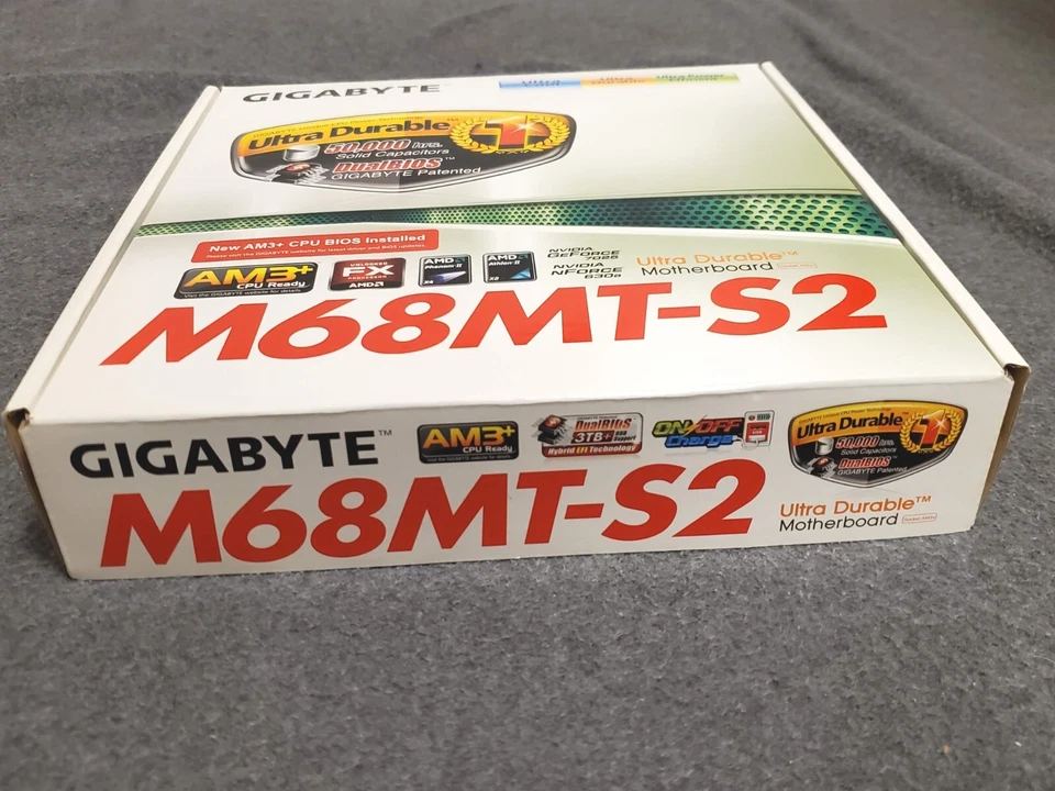 Gigabyte M68MT-S2 mATX motherboard - new in box - AM3+ GeForce 7025 NForce 630A - Image 3 of 4