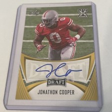 2021 Leaf Draft Auto Gold Jonathon Cooper #BA-JC2 Rookie Auto RC