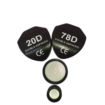 Combo Set of Black Colour 20D & 78D Double Aspheric Lens