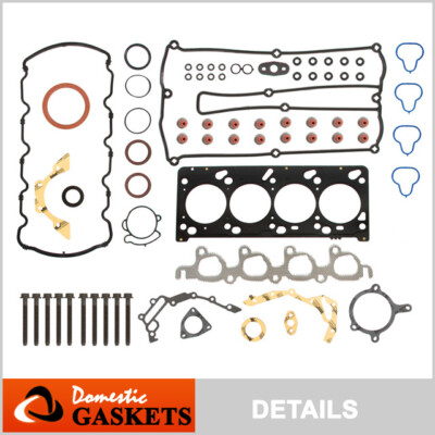 Fits 01-03 Ford Escort Mercury Cougar 2.0 Zetec DOHC Full Gasket Set Bolts VIN 3