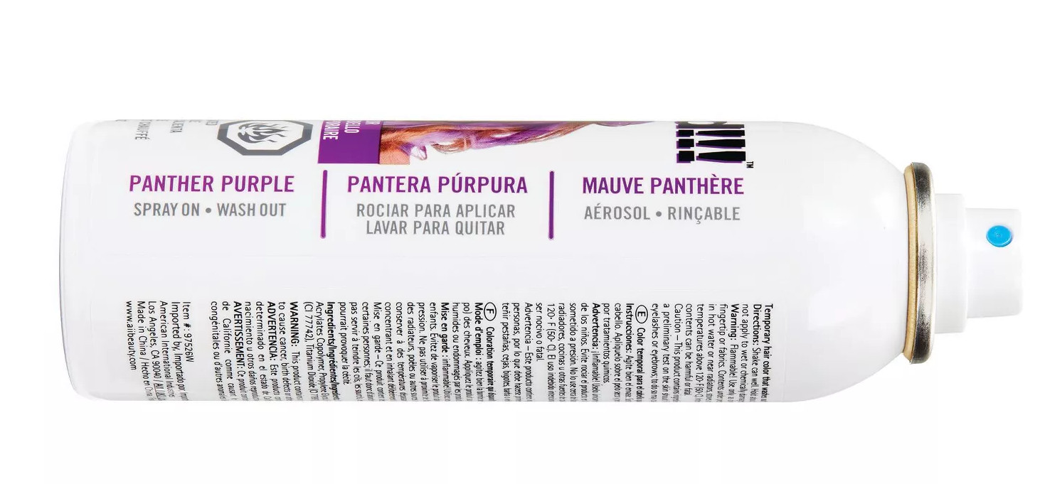 Jerome Russell Bwild Temporary Hair Color Spray Purple 3.5 oz. NEW