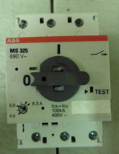 Used Working Pull ABB MS 325  3-Pole  Contactor / Relay