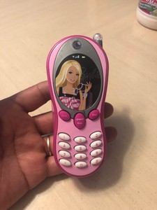 barbie with cell phone