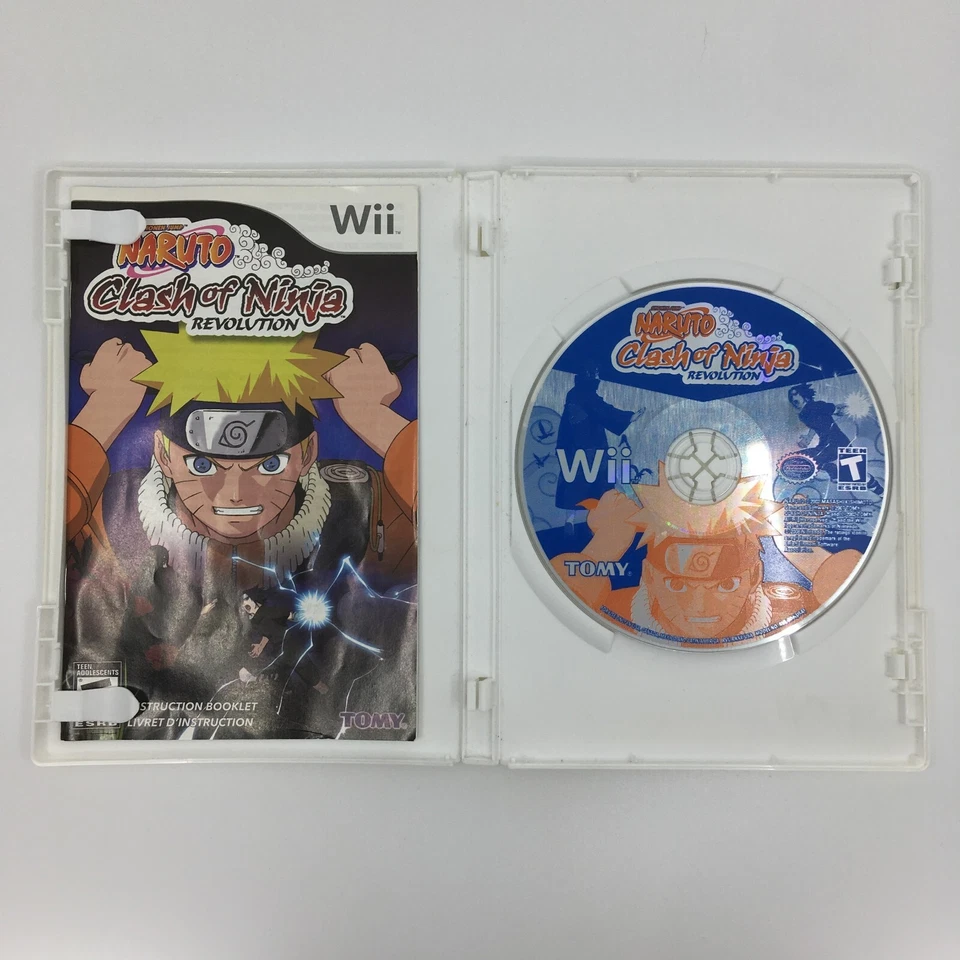 Shonen Jump Naruto Clash of Ninja Revolution Nintendo Wii Game Tomy Vintage - Image 3 of 4