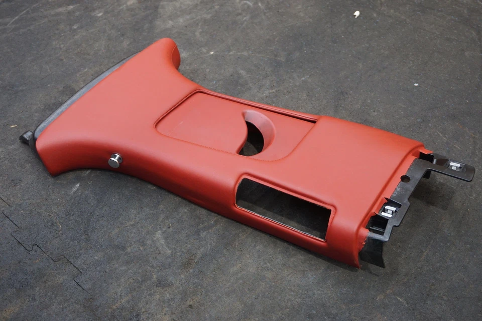 Left Center Upper B-Pillar Trim Panel Hotspur Red OEM 36A867243 Bentley Bentayga - Image 2 of 4