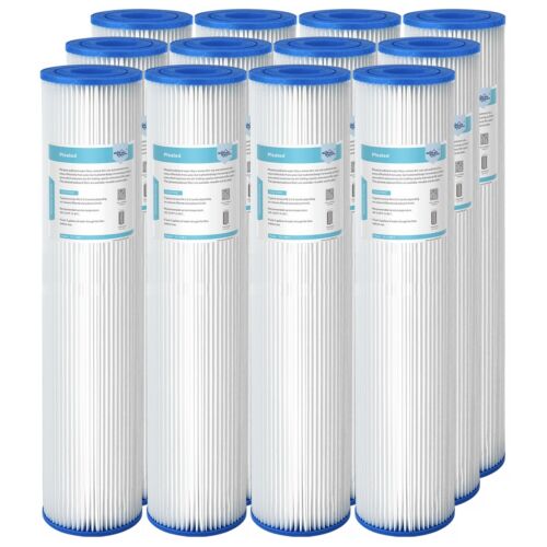 20" x 4.5" Big Blue Whole House Washable Pleated Sediment Water Filter Cartridge - Picture 1 of 19