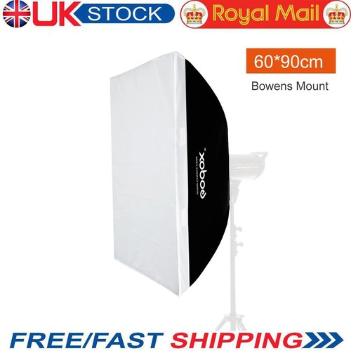 UK Godox softbox 60*90cm Bowens Mount Portable Rectangular Softbox For Studio - Picture 1 of 11