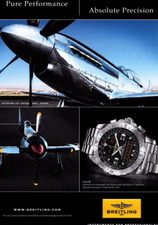 2009 BREITLING AIRWOLF SUPERQUARTZ Watch Print Ad CHRONOMETER WATCH PRINT AD