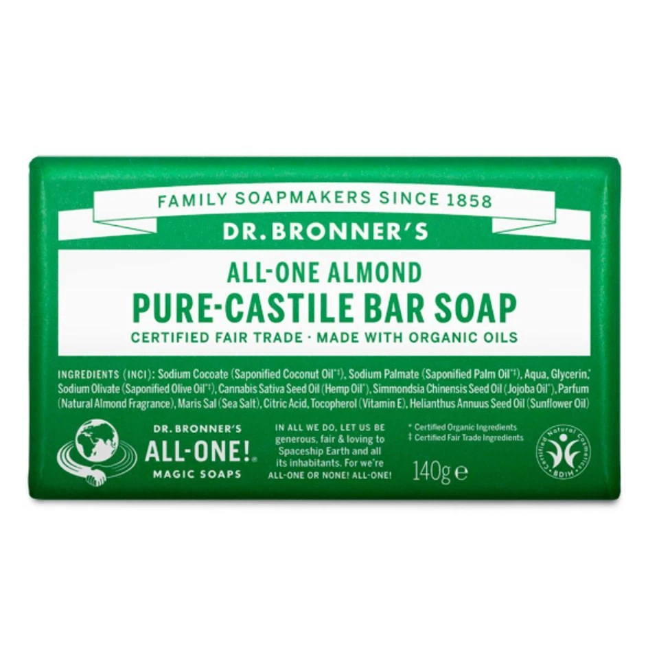 Dr. Bronner's Organic Pure Castile Bar Soap - 140g