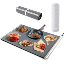 HAUSHOF Electric Large Food Warming Mat for Countertop Fast Heating Warming Tray