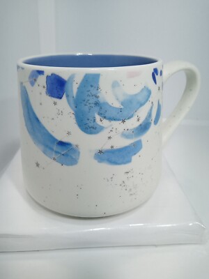 STAR CRESCENT COFFEE MUG. STAR CRESCENT MUG. SPASH PAINT Art Deco Mug. B288
