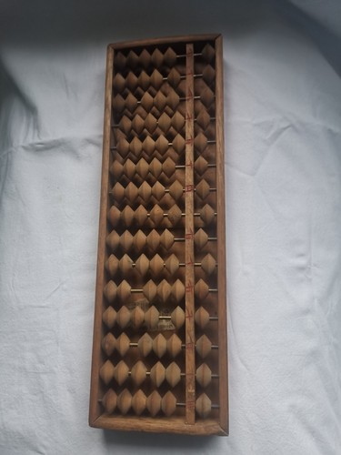 Sharplace Abaque Boulier Soroban Arithmétique avec Boîte Classique Rétro Sculpté Dragon en Bois Outil de Calcul Mathématiques Jouet Educatif pour
