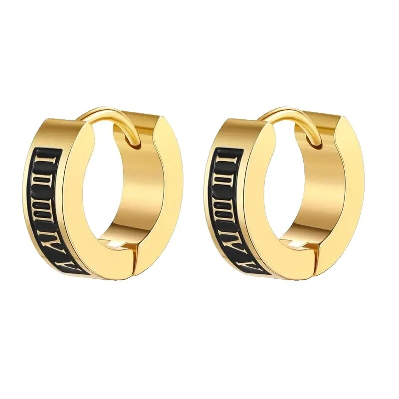 Surgical Steel Hoop Fashion Earrings