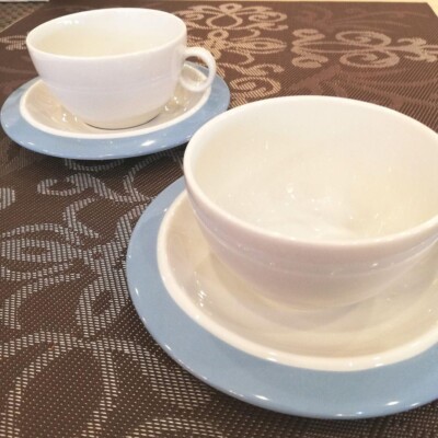 NEW Alessi BAVERO TAC 1/78 teacup and saucer COLORBAVERO TAC 1/79