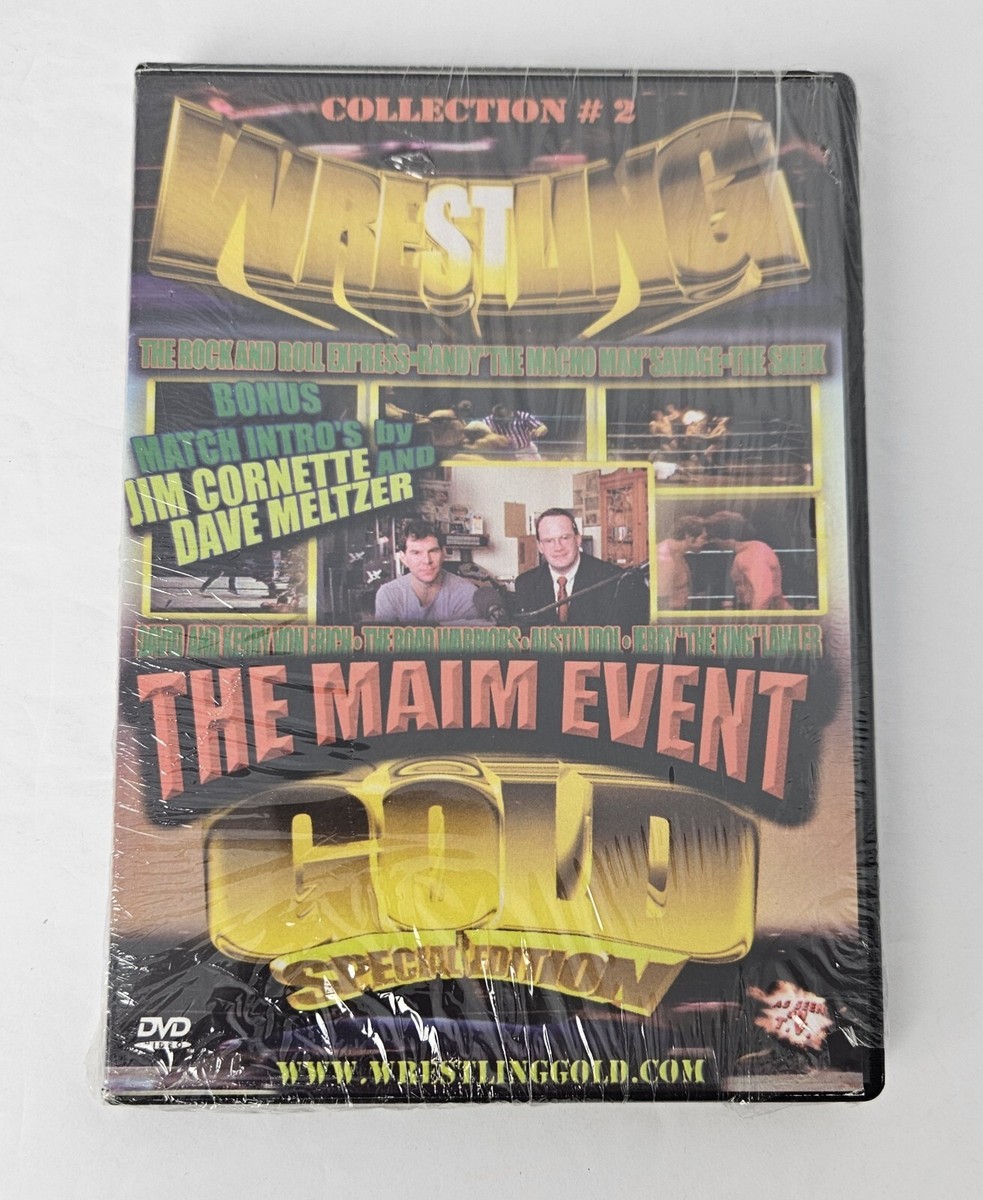 Wrestling Gold - Collection 2: THE MAIM EVENT (DVD, 2001) Kit 