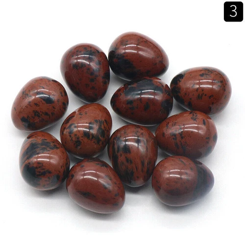 20PCS Lots Mix Natural Stone Gemstone Crystal Sphere Healing Massager Egg - Picture 8 of 21