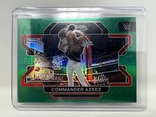 2022 Panini Prizm WWE Commander Azeez Green Prizim #89