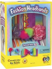 Creativity for Kids Fashion Headband Making Kit - Makes 10 DIY Multicolor