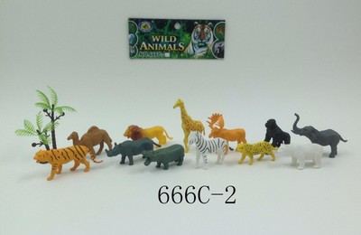 Lot 12 Forest Wild Animals Toys Zoo Figure Model Zebra Lion Tiger Elephant Ebay