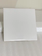 NEW  DALTILE CERAMIC TILE  6" X 6"  WHITE 0100 GLOSS