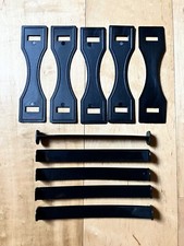 Lot of 5 x Cardboard Box Handles black 6  USA Plastic Carry Uline