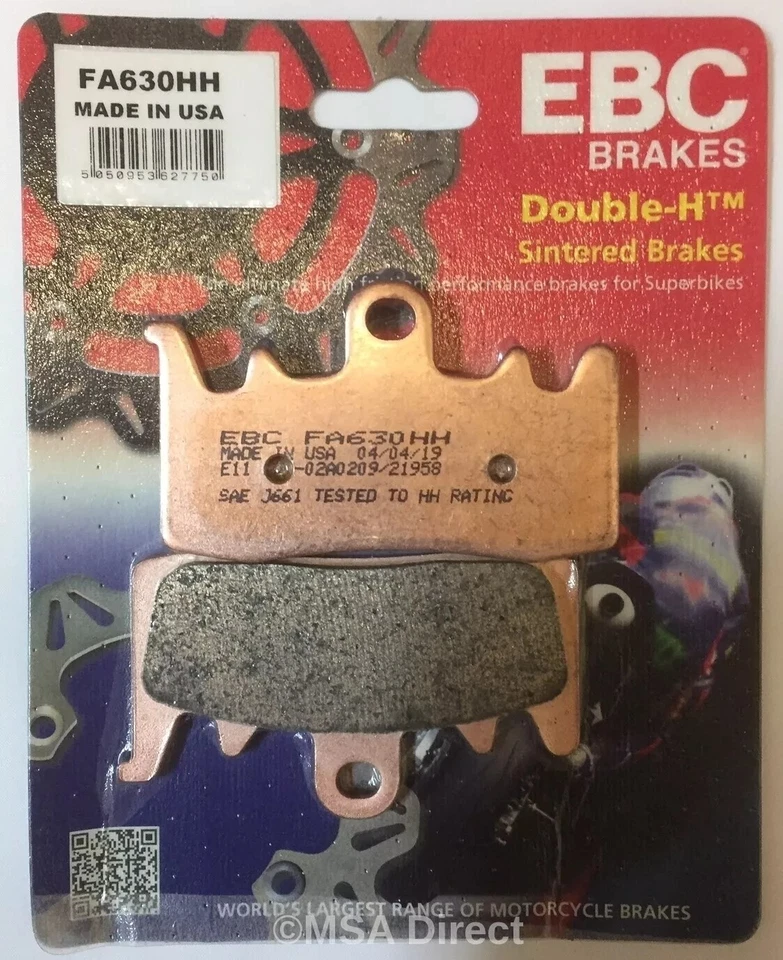 Pastillas de freno delanteras y traseras sinterizadas EBC para Ducati Monster 1200 (2014 a 2021) Foto 4 de 4