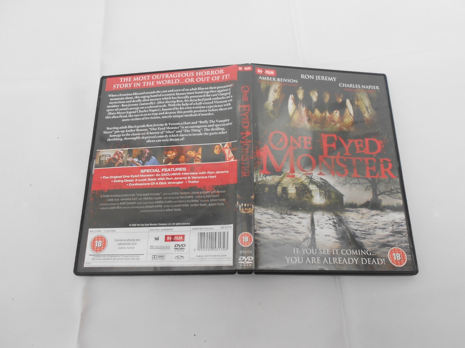 One Eyed Monster (18) (DVD, 2010) region 2 in good condition