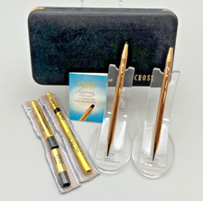 Cross 1/20 14K Gold Filled Pen  Pencil 1502     Extra Refills, Box, Manual