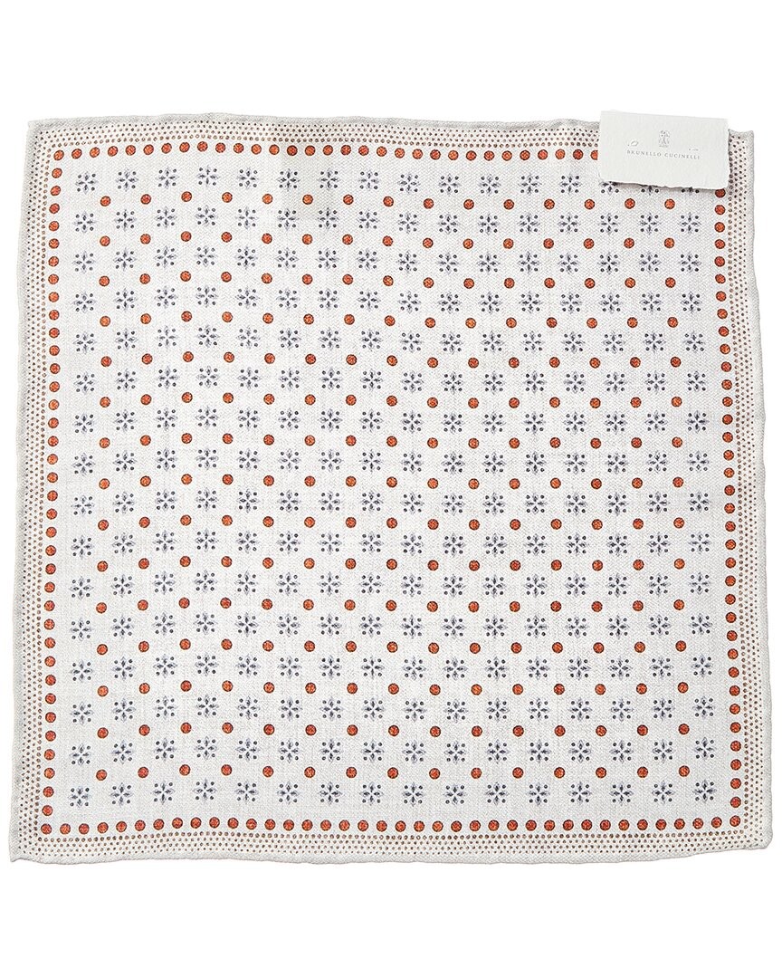 Шелковый карманный платок Brunello Cucinelli Mens Os 26790₽