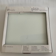 12x12 Frameless Magnetic Glass Dry Erase Board White Three by Three new in box