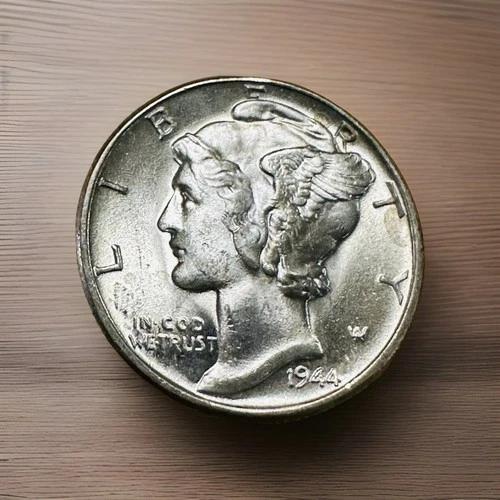 1944 10C Mercury Silver Dime Gem Uncirculated BU++  #572-62