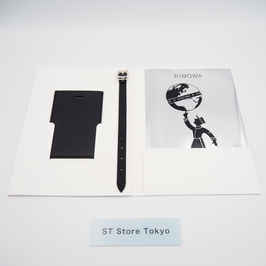 Rimowa Genuine Leather Name Tag Black Color for Luggage Suitcase w