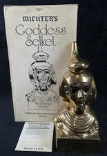 Michter's Goddess Selket Whiskey Decanter 1980 King Tut Series 1.75 Liter w/ Box