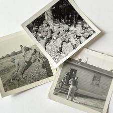 Vintage B W Snapshot Photograph Black African American Military Man Army Lot