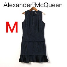 ALEXANDER McQUEEN Dress Size M Navy Sleeveless Excellent Condition