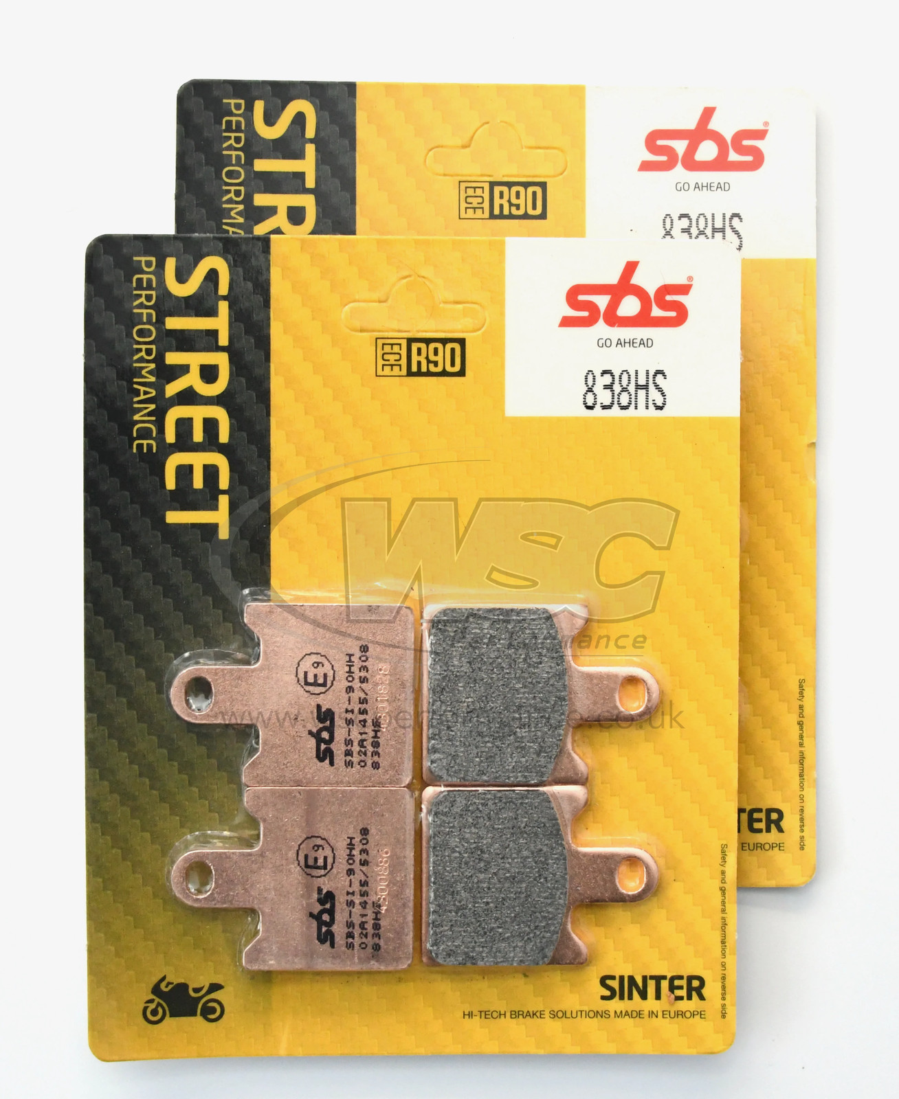 SBS HS Sinter Street Front Pads Suitable For Kawasaki ZX6R (ZX600) 2014 - Image 25