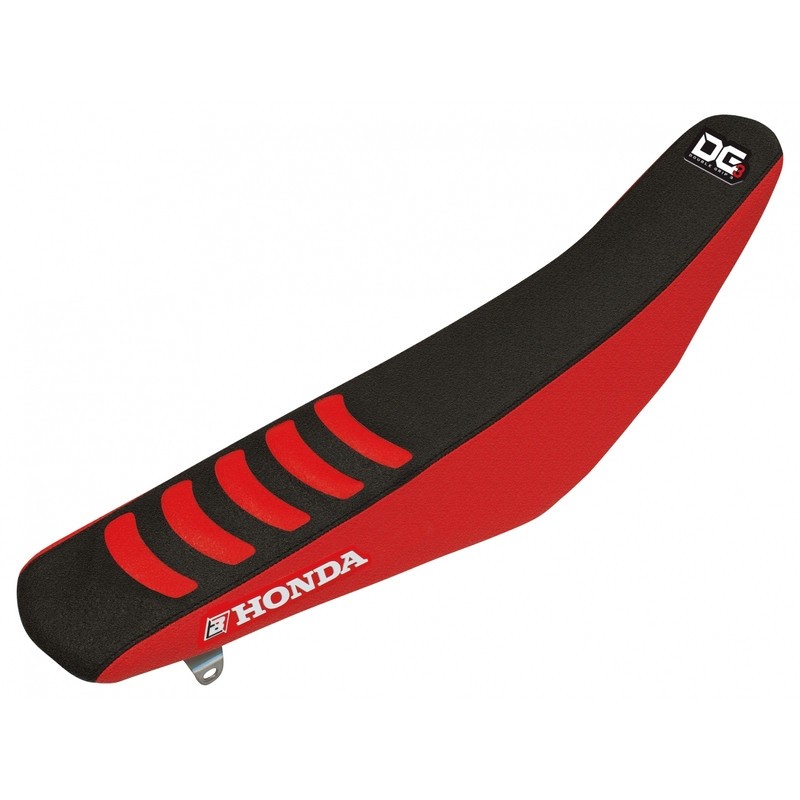 Housse de selle BLACKBIRD Double Grip 3 rouge et noir pour moto cross Honda CRF450R