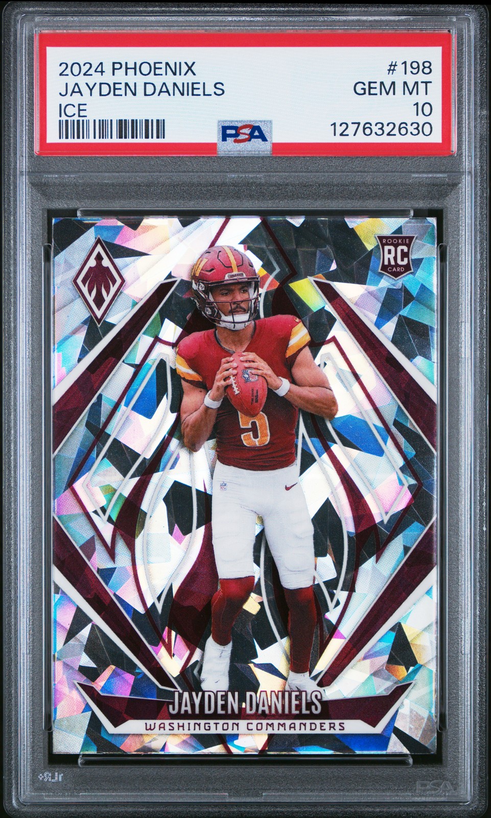 2024 PANINI PHOENIX ICE #198 JAYDEN DANIELS PSA 10
