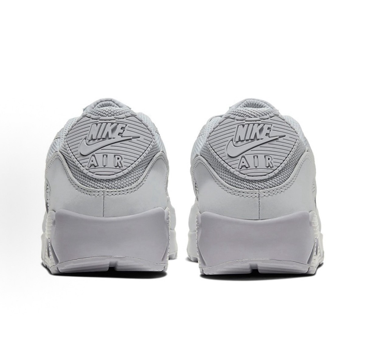 Nike Air Max 90 Triple Grey Mens Low Top Lace Up Mesh Cn8490-001 Band New — product photo 6 of 7