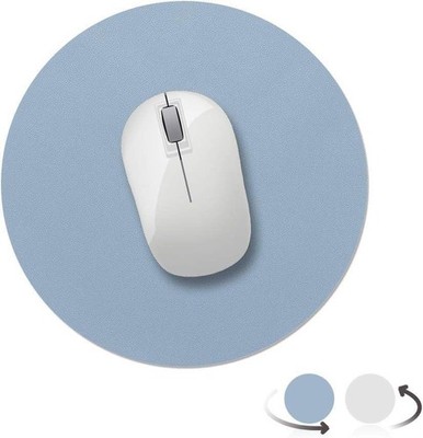 ATAILORBIRD MAUSPAD KLEIN RUND SILBER/BLAU WASSERDICHT NEU