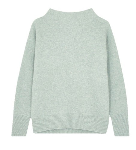 Vince Plush Funnel Neck Cashmere Sweater Mint Green Women’s Size 2X