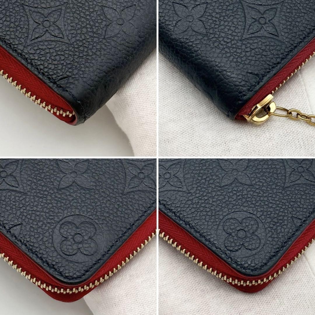 Super Extremely Beautiful Rare Louis Vuitton Empreinte Flower Charm Zippy Clemen image 6