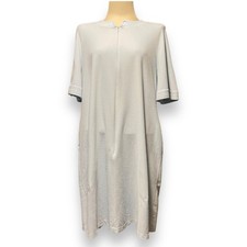 Vanity Fair Vintage 1970s Velour 1/2 Zip Robe Light Blue Medium