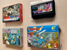 Famicom Dragon Quest I.II.III.IV Box and manual 4-piece set Dragon Quest