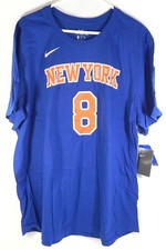 Kemba Walker #8 New York Knicks The Nike Tee Shirt T-Shirt Blue Adult 2XL