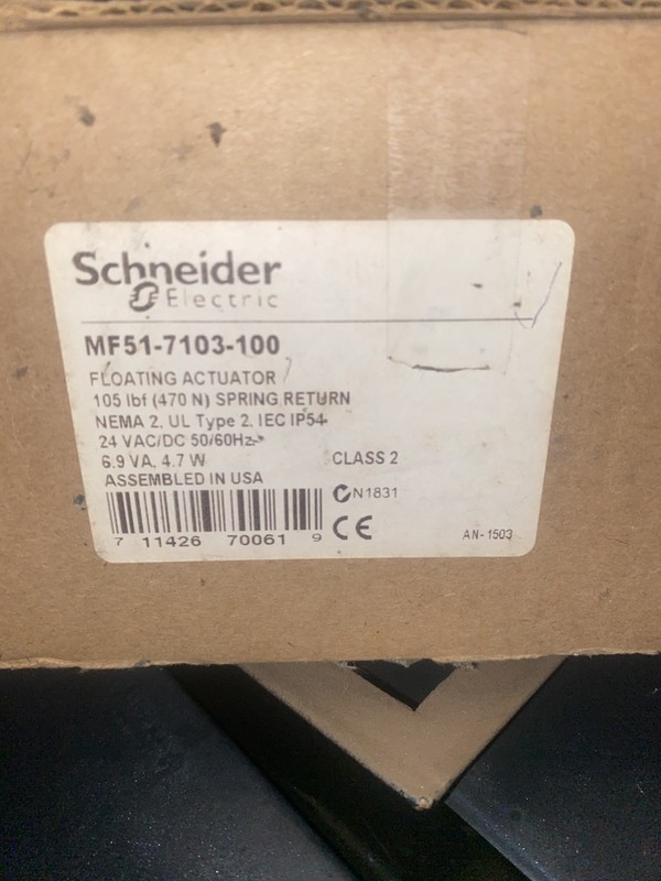 SCHNEIDER ELECTRIC MS51-7103-100 Electric Actuator Brand New