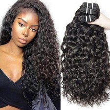 Water Wave Human Hair Bundles 100% Unprocessed Brazilian Wet And Wavy Hair 300g