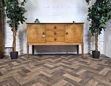 Vintage CC41 1940's Walnut Compact Sideboard Scandi Retro MCM