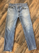 Men 1989 Vintage Levis 501 Faded Distressed Stained Jeans 36x36 (32x32) USA Made