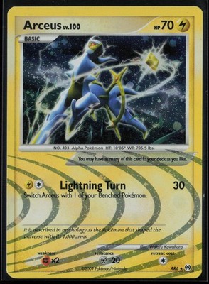 Arceus (AR6) AR6 Pokemon Arceus Holo Rare Lightly Played